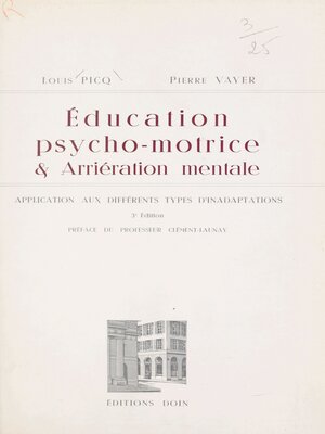 cover image of Éducation psycho-motrice et arriération mentale